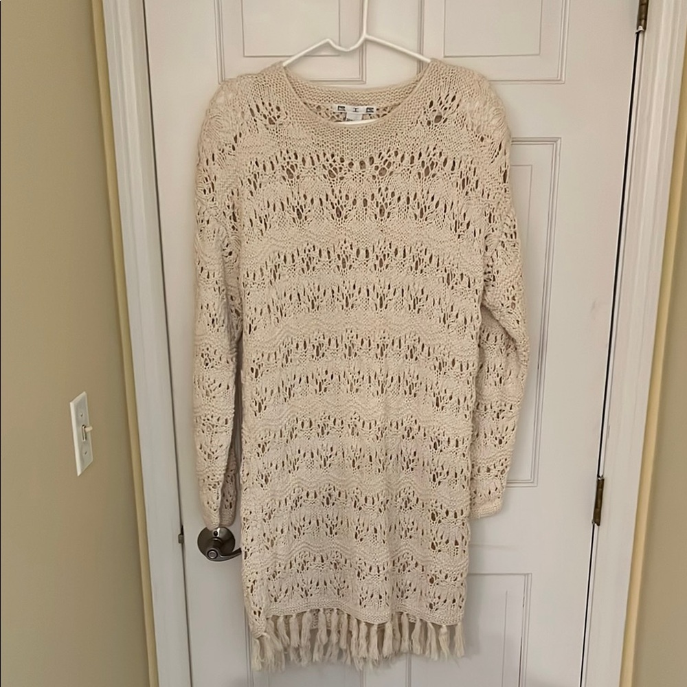 RIR vintage knit/crochet sweater dress